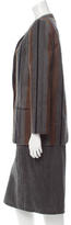 Thumbnail for your product : Christian Dior Wool Pinstripe Skirt Suit