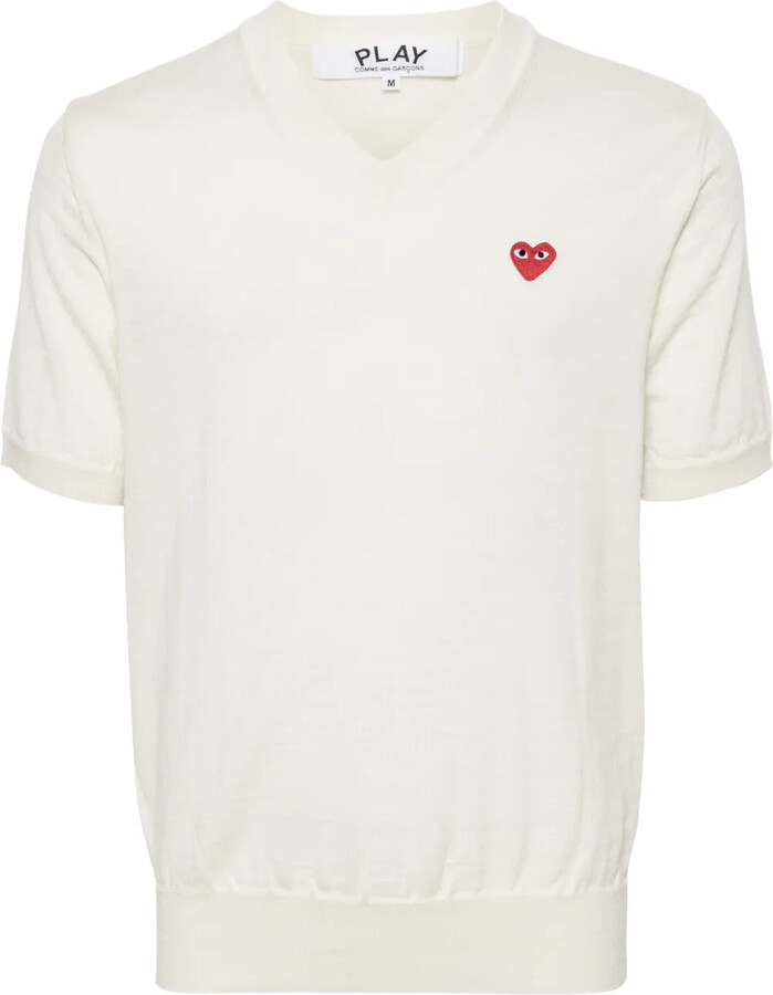 Comme des Garçons PLAY Heart-Patch Wool Jumper