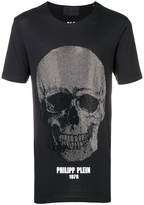 Thumbnail for your product : Philipp Plein glittered skull logo T-shirt