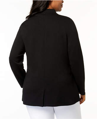 Eileen Fisher Plus Size Tencel® One-Button Blazer