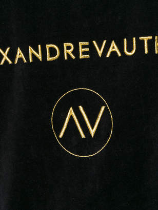 Alexandre Vauthier logo hoodie