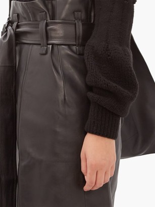 Ann Demeulemeester Distressed Wool-blend Sweater - Black