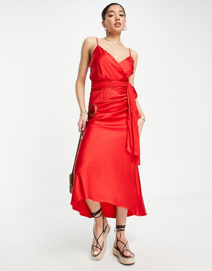 Cami Wrap Midi Dress | Shop the world's ...