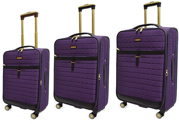 Adrienne Vittadini 3Piece Quilted SoftSided Spinner Luggage Set