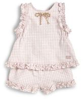 Thumbnail for your product : Lili Gaufrette Infant's Two-Piece Ruffled Check Top & Shorts Set