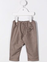 Thumbnail for your product : Tartine et Chocolat Houndstooth-Print Slim-Cut Trousers