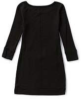 Thumbnail for your product : Jessica Simpson 7-16 Toni Faux-Leather-Inset Sweater Dress