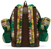 Thumbnail for your product : Gucci Green Oversized Tapestry Backpack