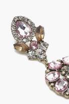 Thumbnail for your product : boohoo Statement Floral Diamante Earrings
