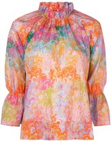 Thumbnail for your product : Cynthia Rowley Marble-Print Blouse