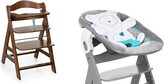 Thumbnail for your product : Hauck Alpha+ Wooden Highchair - Walnut + Alpha Bouncer 2 in 1 Grey