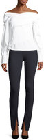 Thumbnail for your product : Theory High-Waist Cotton Leggings