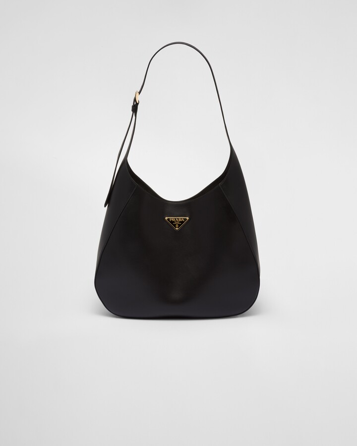 Prada Re-Nylon and leather shoulder bag - ShopStyle