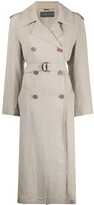 Thumbnail for your product : Alberta Ferretti Double-Breasted Trenchcoat