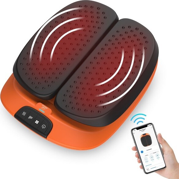 Snailax Vibration Foot Massager with Heat - Remote Control & Adjustable Black with APP Control