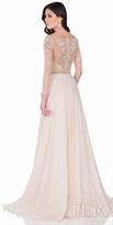Thumbnail for your product : Terani Couture Seashell Embroidered Chiffon Evening Gown