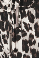 Thumbnail for your product : Diane von Furstenberg Benett Two leopard-print stretch-silk straight-leg pants