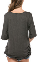 Thumbnail for your product : Magic Fit Charcoal Cutout-Sleeve Scoop Neck Tee