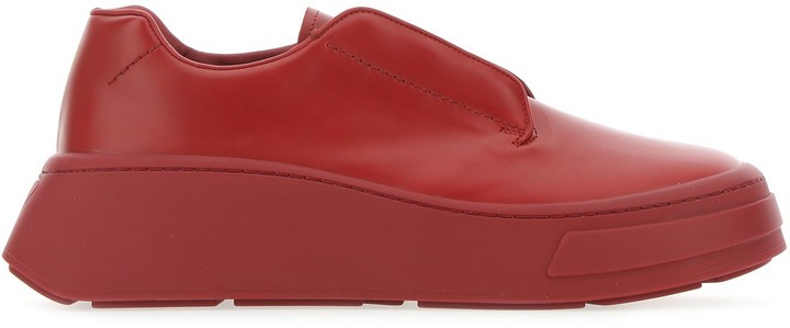prada platform lace up sneaker