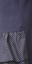 Thumbnail for your product : Clu Too Polka Dot Ruffled Sweatshirt Dress