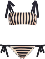 Thumbnail for your product : Zimmermann Jaya bow-detailed striped bikini