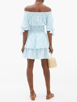 Thumbnail for your product : Melissa Odabash Camilla Amalfi Celeste Tile-print Mini Dress - Blue Print