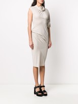 Thumbnail for your product : Rick Owens Lilies Draped Asymmetric-Sleeve Dress