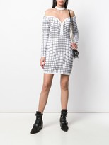 Thumbnail for your product : Balmain Checked Knit Mini Dress
