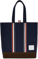 Thumbnail for your product : Thom Browne Navy Unstructured Tote