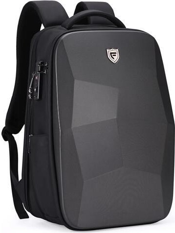WOOJONG FENRUIEN Hardshell Backpack Expandable,Anti Theft Laptop Backpack for Men with USB Port,Water Resistant Computer Bag 17.3 Inch for Travel/Business