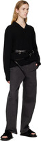 Thumbnail for your product : Lemaire Black V-Neck Sweater