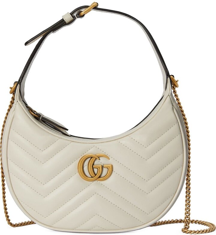Gucci GG Marmont half-moon shaped mini bag - ShopStyle