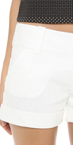Thumbnail for your product : Alice + Olivia Cady Cuff Metallic Short