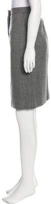 KORS Wool Herringbone Skirt