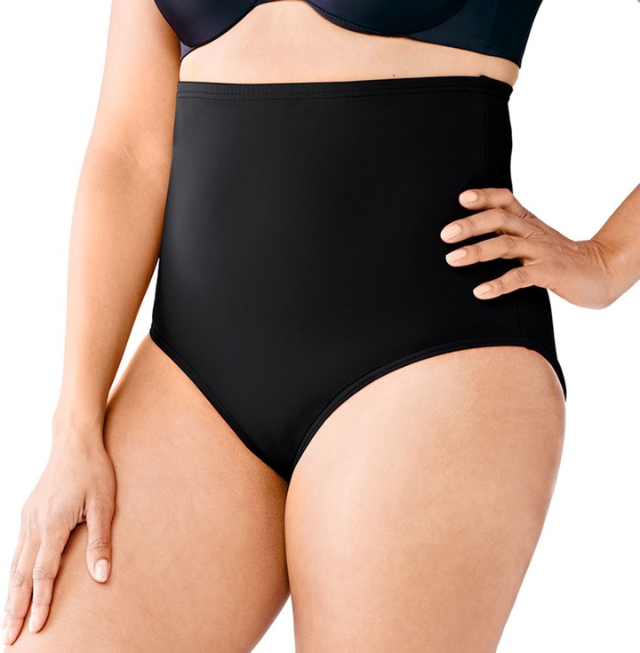 ultra high waisted swim bottoms plus size