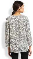 Thumbnail for your product : Joie Nepal Leopard-Print Silk Blouse