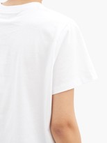 Thumbnail for your product : Ganni Smiling Face-print Cotton-jersey T-shirt - White Multi