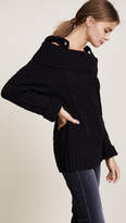 Thumbnail for your product : J.o.a. Cold Shoulder Sweater