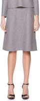Thumbnail for your product : Giorgio Armani Bias-Seamed Jersey Skirt, Steel