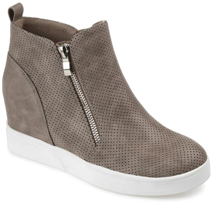 Taupe Wedge Sneakers | ShopStyle