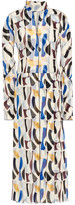 Thumbnail for your product : Victoria Beckham Cutout Printed Crepe De Chine Midi Dress