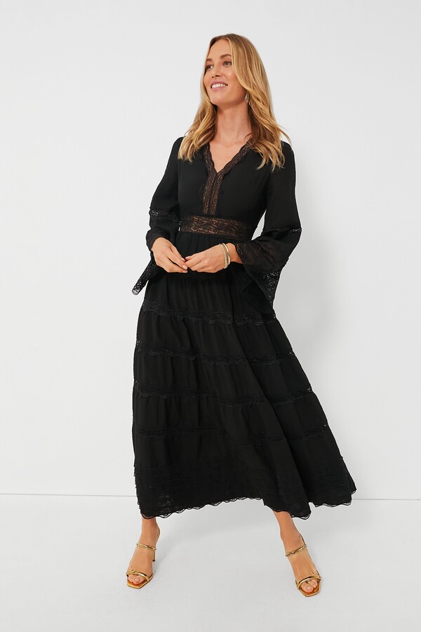 Hyacinth House Black Lace Lydia Maxi Dress ShopStyle
