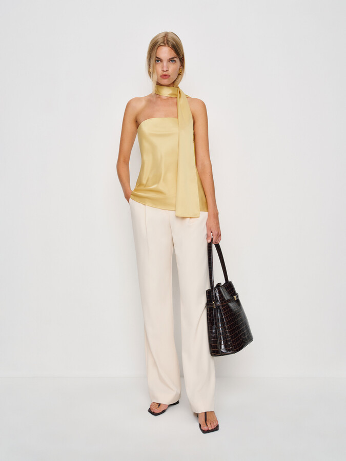 Reformation Women's Satin Tops ShopStyle