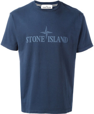 Stone Island logo print T-shirt - men - Cotton - L