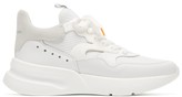 Thumbnail for your product : Alexander McQueen Runner Raised-sole Neoprene And Leather Trainers - White