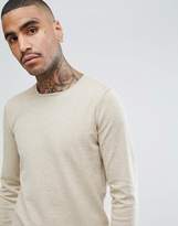 Thumbnail for your product : Stradivarius Crew Neck Jumper In Beige