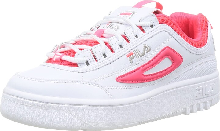 pink fila shoes with pouch