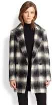 Thumbnail for your product : Theory Cafe Lithe Shaggy Plaid Coat
