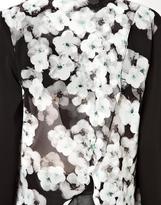 Thumbnail for your product : ASOS Blazer in Sheer Floral and Drape Back