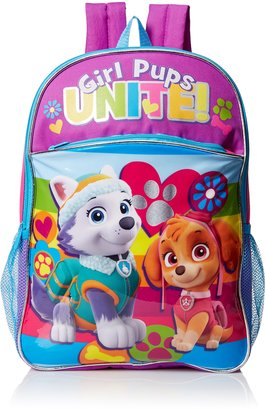 Nickelodeon Little Girls Paw Patrol Rainbow 16 Inch Backpack